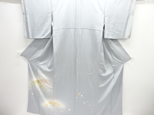 作家物　菊楓模様刺繍訪問着